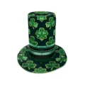 S (53-55cm) / Gold Trim Shamrock (B495-1041)