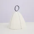 23*35cm / Blanco Con Borde Azul