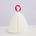 23*35cm / Blanco Con Borde Rojo