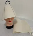 Σετ Καπέλο Σάουνας Και Πατάκι / 23*35cm / Λευκό