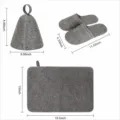 Σετ Σάουνας 3 Τεμαχίων / 23*35cm / Γκρι
