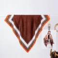 Simple Chain Print Style (SJ202605001) / 70x70cm / Burgundy