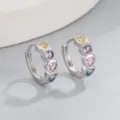 Colorful Heart Style (Style 3) / Internal Diameter 10mm / Silver