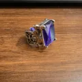 Silver-Purple Rhinestone