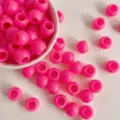 20 Pieces/Pack (6mm Large Hole) / Hot Rose Red