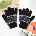 Jacquard Géométrique Noir Blanc Style 1