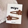 Clips BB / Lot de 2 / Fleur à Pois