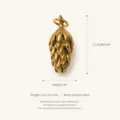 Pendentif Pomme de Pin Doré
