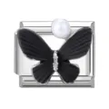 Pearl Black Butterfly
