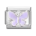 Rhinestone Purple Butterfly
