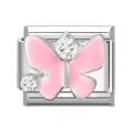 Rhinestone Pink Butterfly