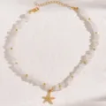 Collana in Pietra Triturata Stella Marina (A-1023)