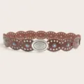 Antique Silver Red Brown