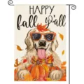 30x45cm / Golden Retriever Pumpkin Style (YMY-020)