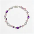 Silver Pink Purple White Mixed