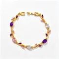 Gold Pink Purple White Mixed