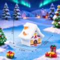 3.2x2.3x3.2cm / 1# Natale Casa Accogliente