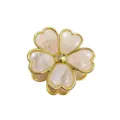 Goldrand Herz Blume (8cm Goldrand Herz Blume) / Orange