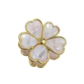 Gold Trim Heart Flower (8cm Gold Trim Heart Flower) / Light Pink