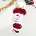 Red Hair Tie & Clip 4-Piece Set / Four-Piece Set