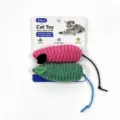 Pink/Green Catnip Mouse (2-Pack) / 2 Pieces/Pack