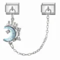 Moon Blue Crystal Inlaid Style