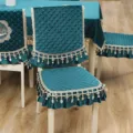 1 Sitzkissen und 1 Rückenlehne / Schwanenblau