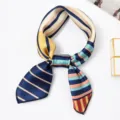 Small Square Scarf (#48) / 50x50cm / Multicolor Twill