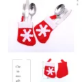 Christmas Cutlery Holder (Snowflake Sock)