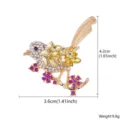 Gold Rhinestone Hummingbird (XD11321-1)