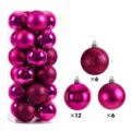 3cm (24 Pieces) / Rose Red