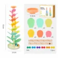 Style Macaron A - Arbre Musical avec Couvercle (12 billes de 2 cm)