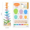 Style Morandi - Plateau Carré B - Arbre Musical (12 billes de 2 cm)