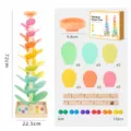 Style Macaron - Plateau Carré A - Arbre Musical (12 billes de 2 cm)