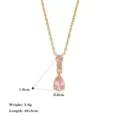 Style Goutte d'Eau Rose (H1582) / Or/Rose