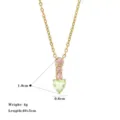 Style Coeur Vert (H1580) / Or/Vert