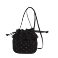 Schwarzer Polka Dot