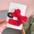 Velvet Bow Style / 5# Velvet Bow Hair Tie Set