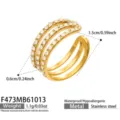 Clip Orecchio Zirconia Tripla (Singolo) / Oro (F473)