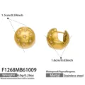 Stile Sferico Zirconia Stella (F1268) / Oro