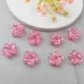 Transparent Iridescent Rose Red