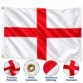 England Flag - St George's Cross With Brass Grommets