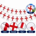20*28cm / Guirlande Carrée (Angleterre) / 30 Drapeaux