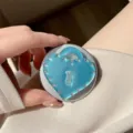 Glitter Heart Lock / Blue