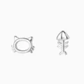 999 Fine Silver / White Gold