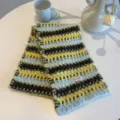 Gelb Und Blau Fair-Isle Schal / 160cm