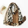 4# Coffee Patchwork Leopard / 180-90cm