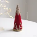 18cm / Rojo Vino (Árbol de Navidad con Lazo)