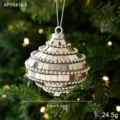 Bead Chain Mirror Onion Ball / 8.5cm