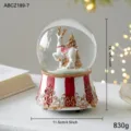 Reindeer Snow Globe Music Box